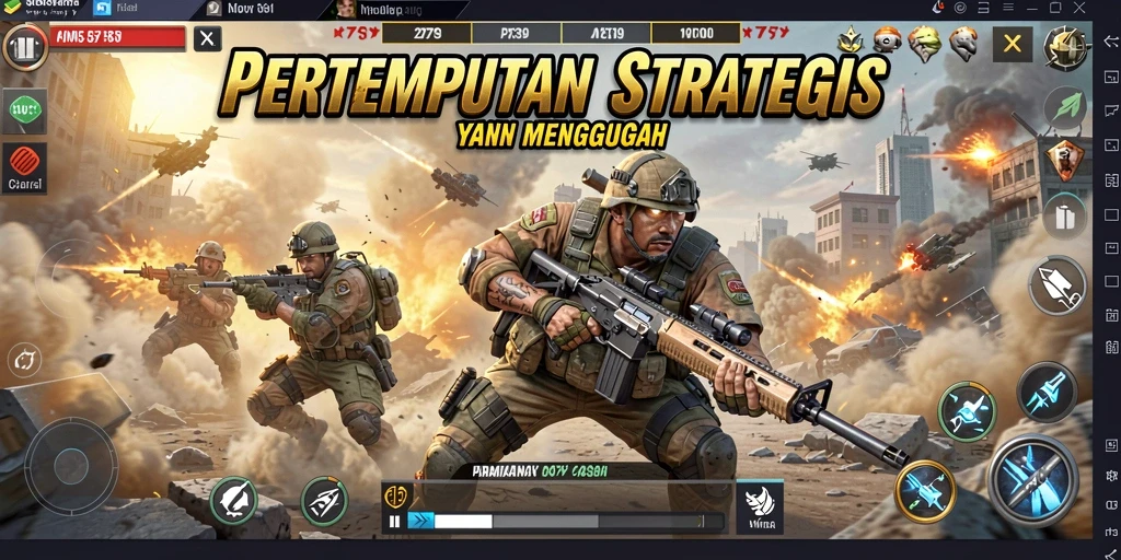 Tampilan gameplay menegangkan dari 2739 dengan berbagai strategi.