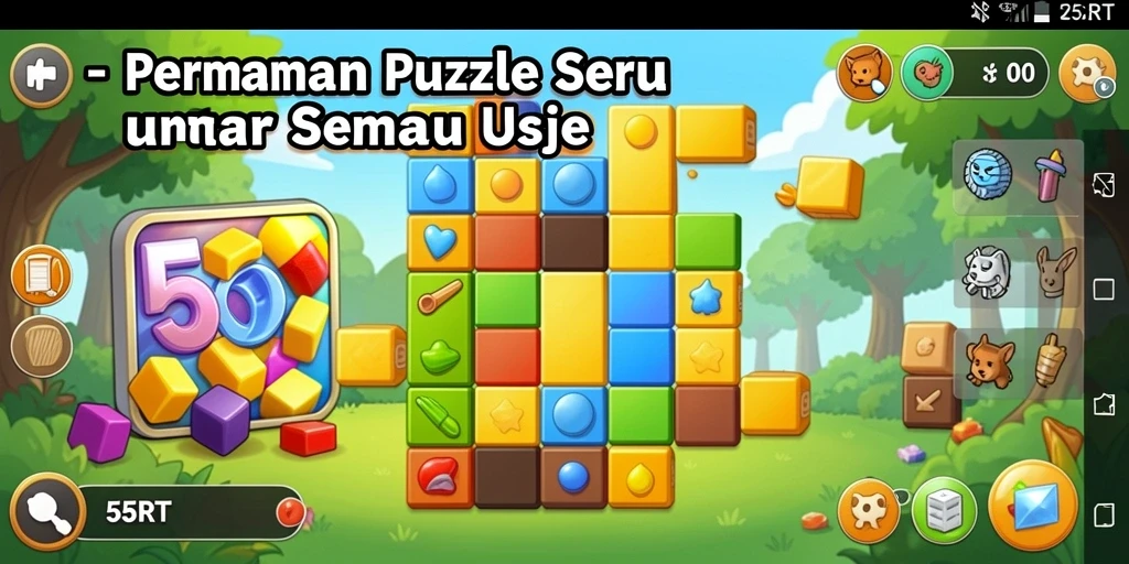 Screenshot gameplay 55RT yang menampilkan teka-teki seru.