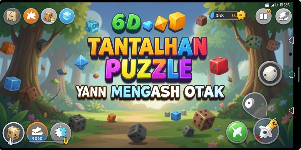 Tampilan gameplay menarik di 66D dengan berbagai puzzle.