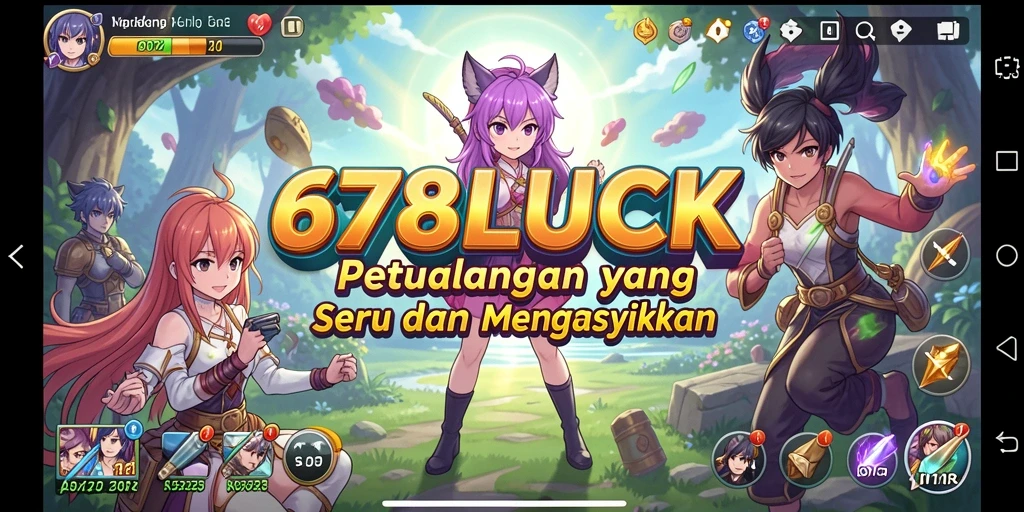 Gameplay seru di 678LUCK dengan karakter Anime menarik.
