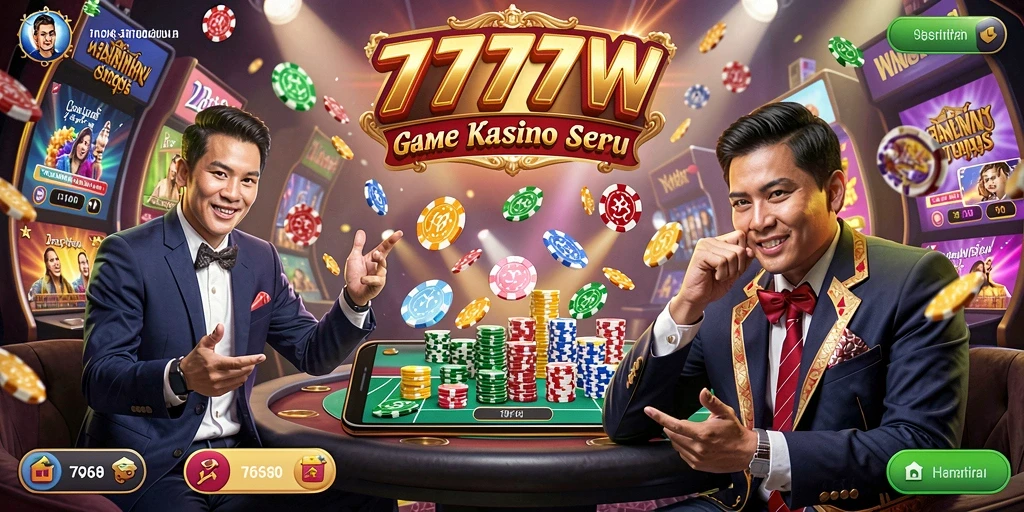 Tampilan menakjubkan dari gameplay Kasino di 7777W.