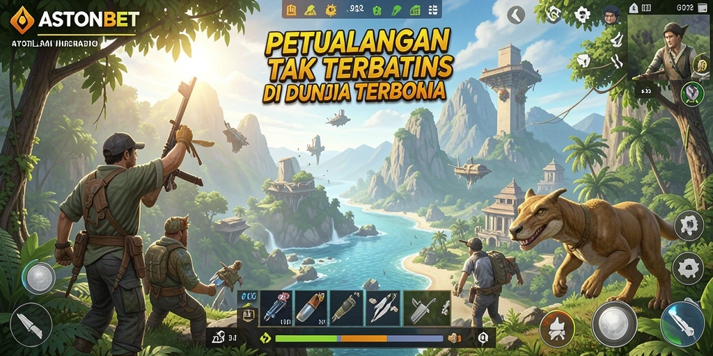 Screenshot utama ASTONBET menampilkan gameplay Open World yang menakjubkan.