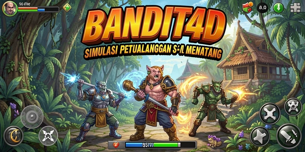 Screenshot dari BANDIT4D menunjukkan aksi mendebarkan dalam gameplay Simulation.