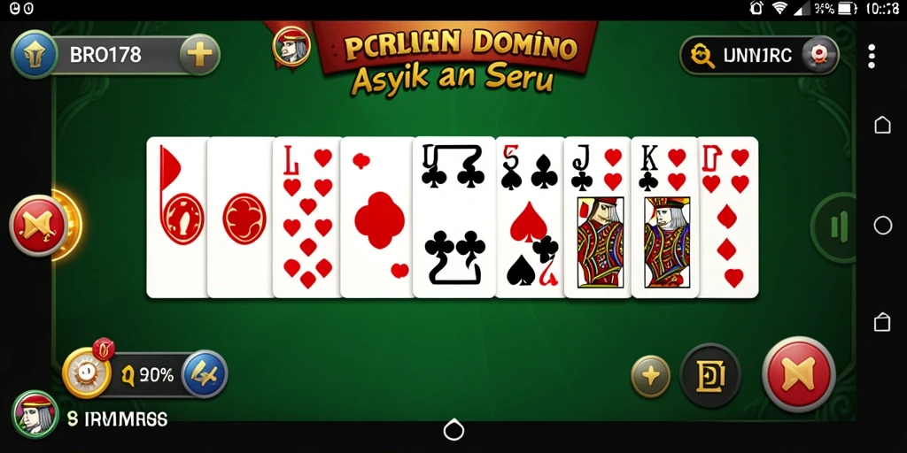 Tampilan gameplay Domino yang seru dan mudah dimainkan.