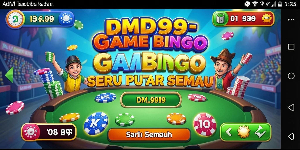 Tampilan gameplay seru DMD999 dengan pengalaman Bingo yang menarik.