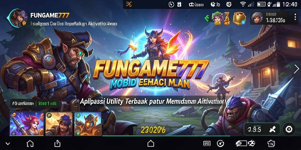 Tampilan antarmuka FUNGAME777 yang modern dan intuitif.