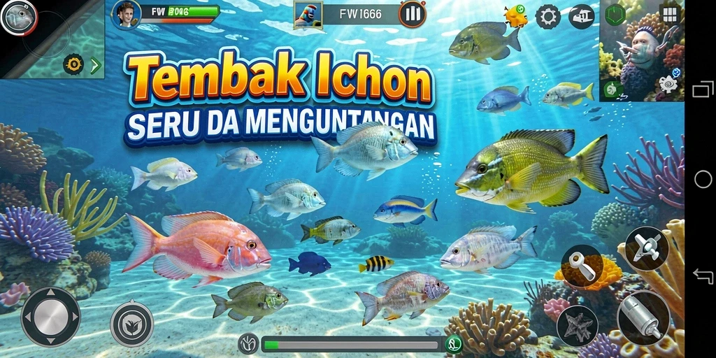 Tampilan gameplay FW66 yang seru dalam Tembak Ikan.