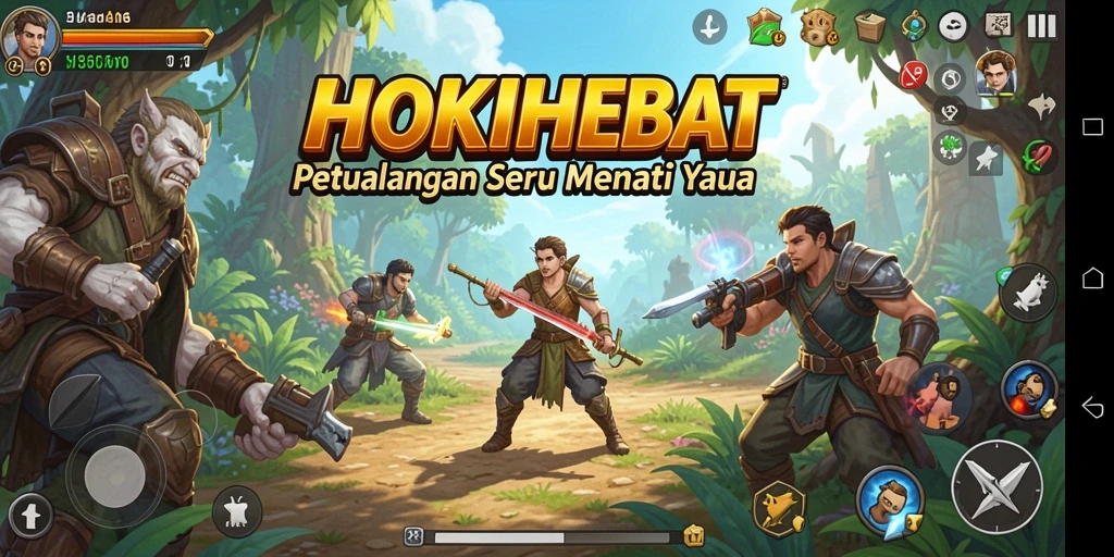 Gameplay seru HOKIHEBAT dengan grafik menawan dan dunia petualangan yang luas.