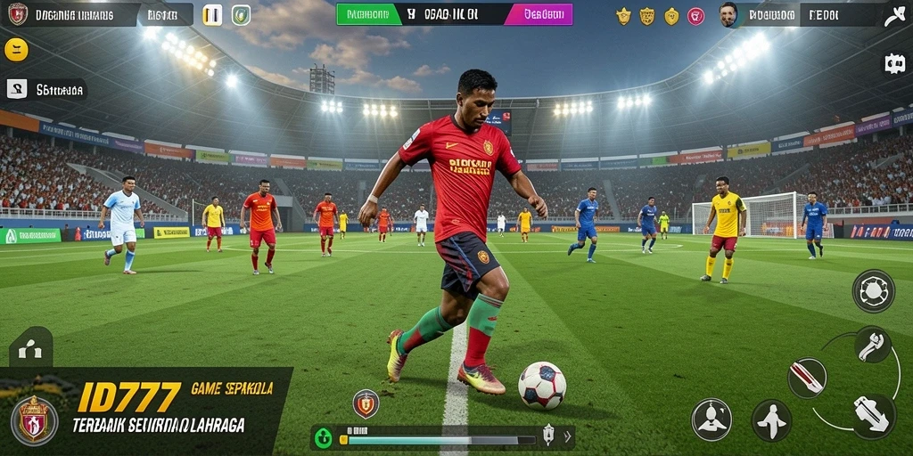 Tampilan gameplay ID777 yang penuh aksi dan seru di lapangan.