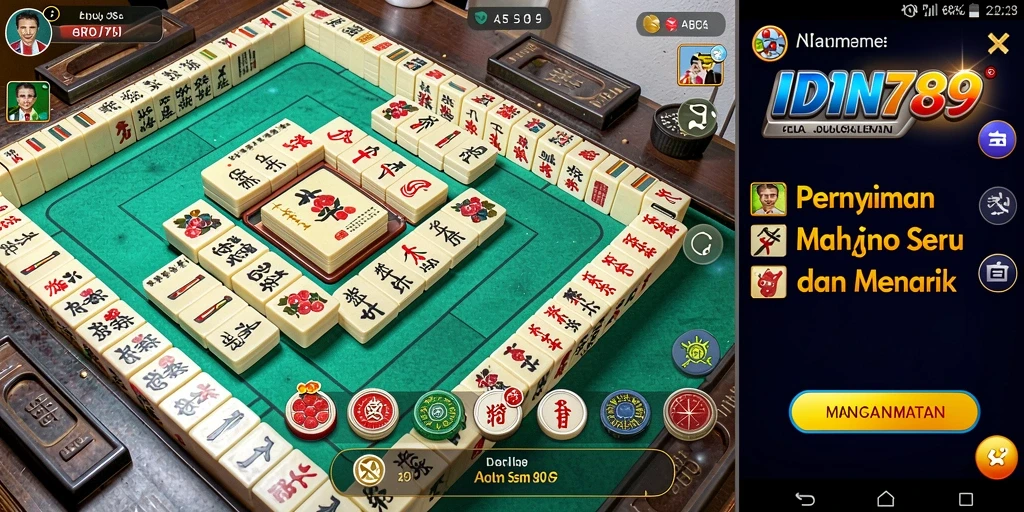Tampilan screenshot game IDN789 dengan gameplay Mahjong yang menyenangkan.