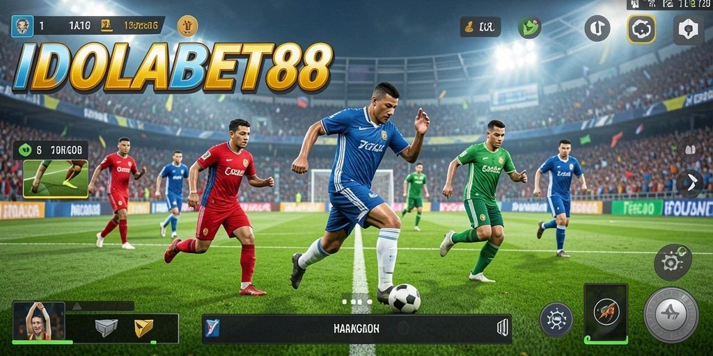 Tampilan gameplay menakjubkan dari IDOLABET88 dengan aksi olahraga yang seru.