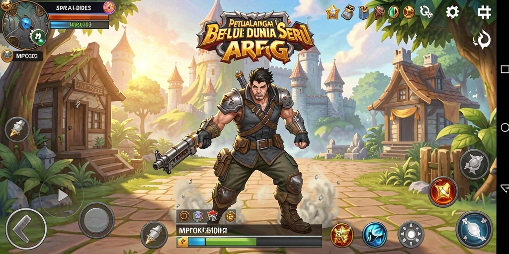 Tampilan gameplay seru di MPO303 dengan aksi ARPG yang mendebarkan.