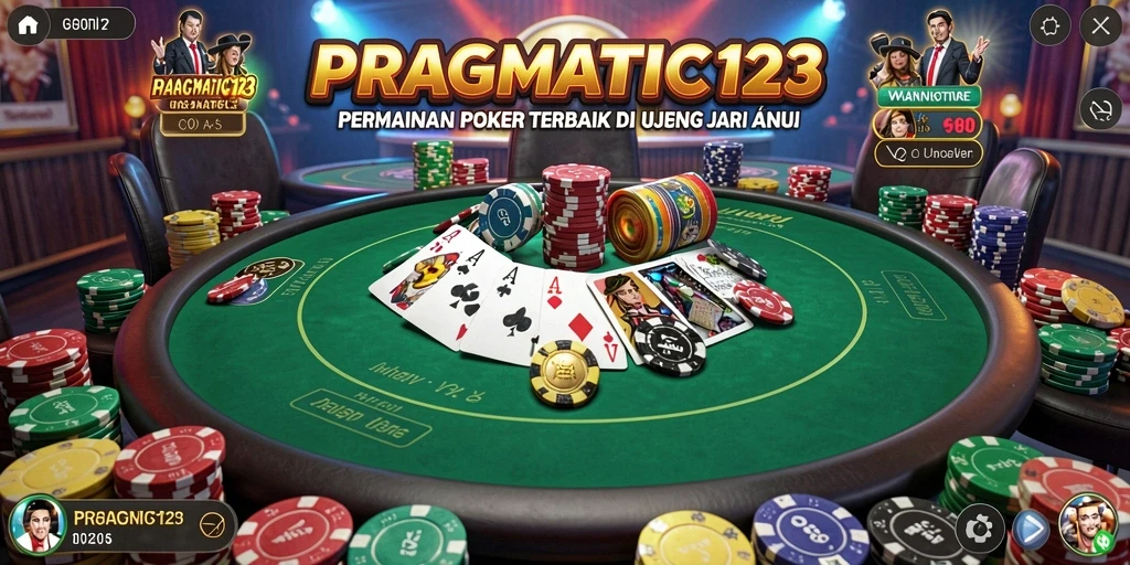 Gameplay mendebarkan dari PRAGMATIC123 yang menampilkan kartu Poker.