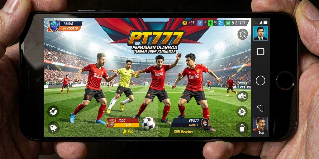 Screenshot gameplay PT777 menunjukkan aksi seru dalam pertandingan olahraga.