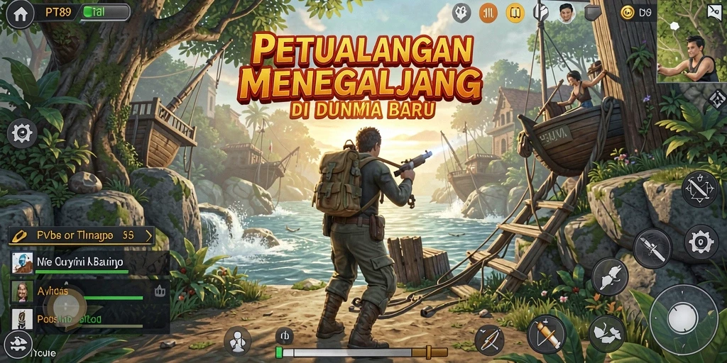 Tangkapan layar utama dari gameplay <strong>PT89</strong> yang menampilkan petualangan yang mendebarkan.