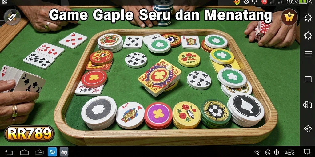 Tampilan gameplay Gaple yang seru dan interaktif.