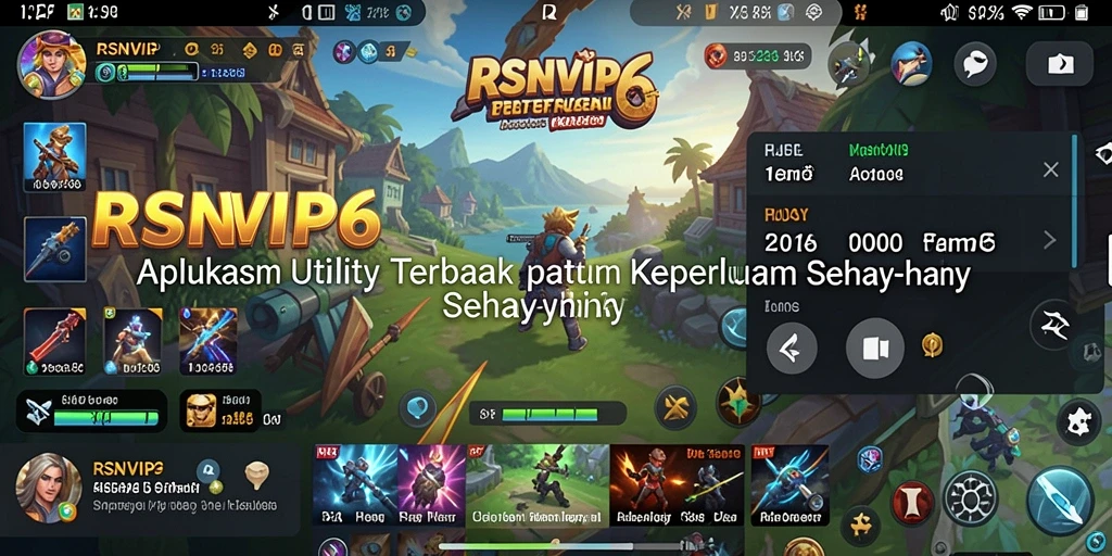Tampilan antarmuka RSNVIP6 yang intuitif dan efisien.