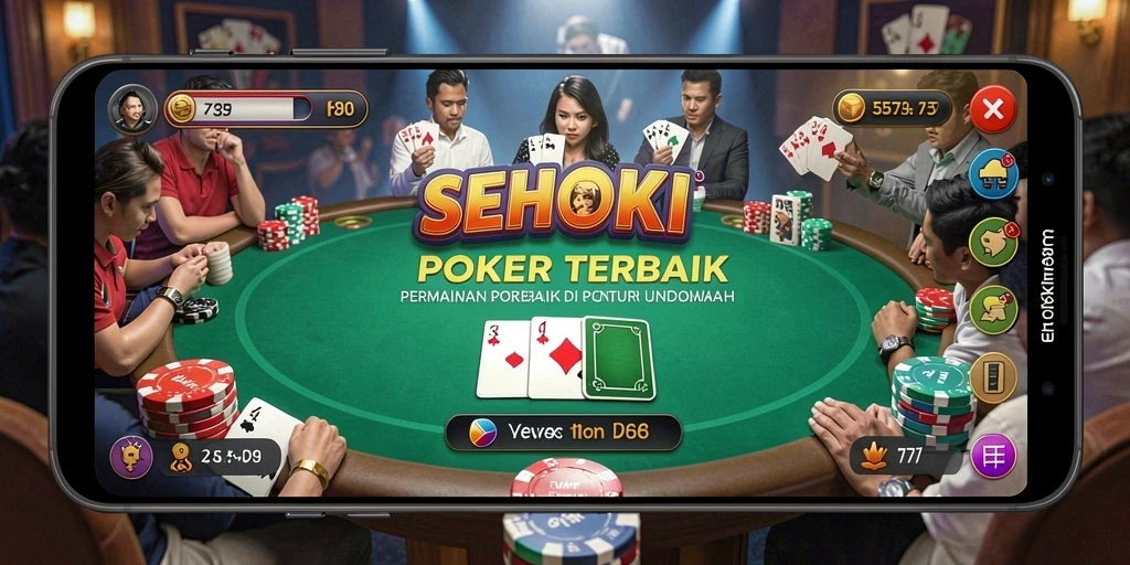 Tampilan gameplay menarik dari SEHOKI saat bermain Poker.