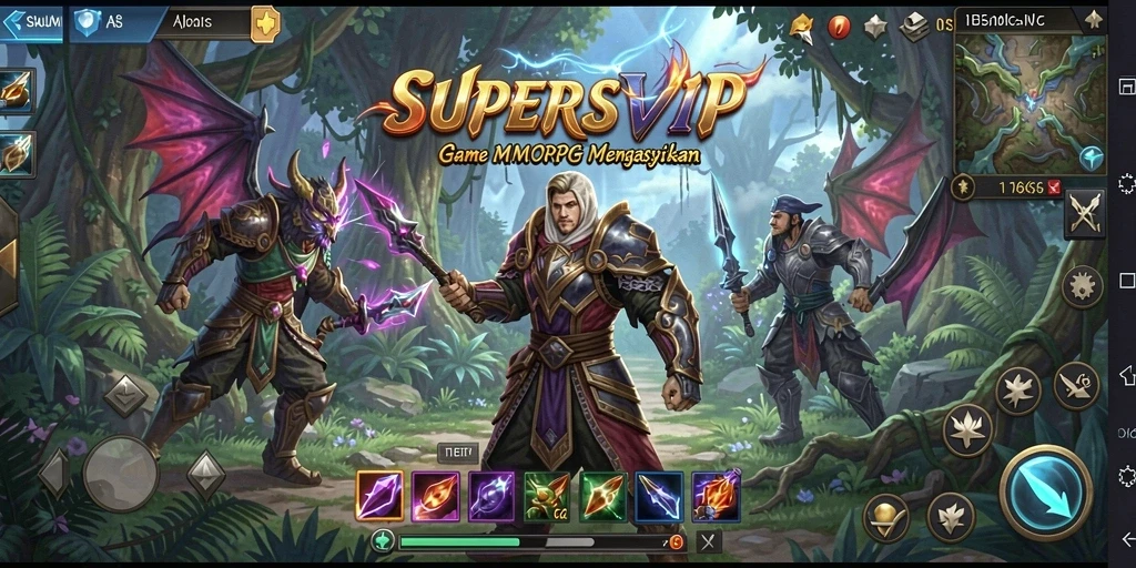 Gameplay menakjubkan di dunia <strong>SUPERSVIP</strong> MMORPG.