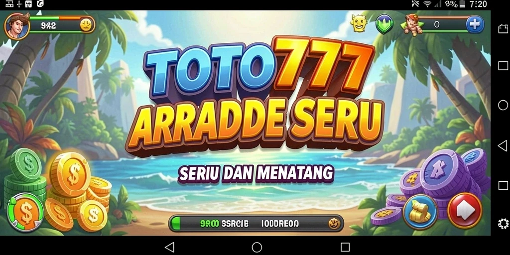 Tangkapan layar TOTO777 menampilkan aksi seru dalam permainan Arcade.