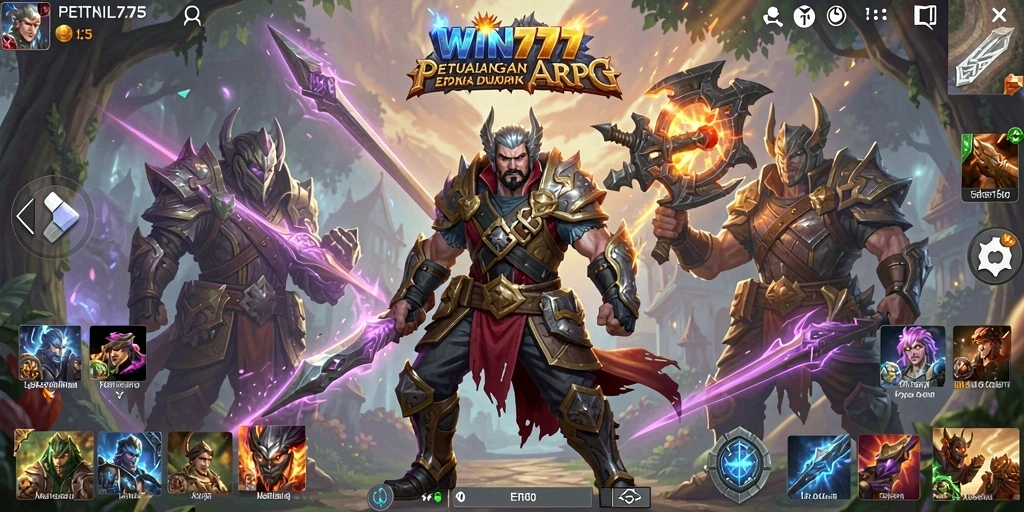 Tampilan seru dari gameplay WIN777 yang penuh aksi ARPG.